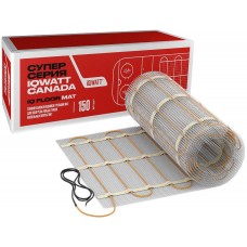Электрический пол IQWatt 300 вт, 2 кв.м., теплый мат под плитку IQ-Floor-mat-2